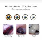 1MP HD Visual Endoskop mit Endnasenzahnendoskop und 6 LEDs, Linsendurchmesser: 5,5 mm – Bild 5