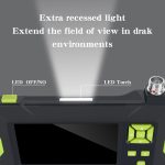 P30 5,5 mm, IP67, wasserdicht, 4,3 Zoll HD, tragbares Endoskop, Hartkabel, Industrie-Endoskop, Kabellänge: 5 m, 5m, 5m (Blue) – Bild 4