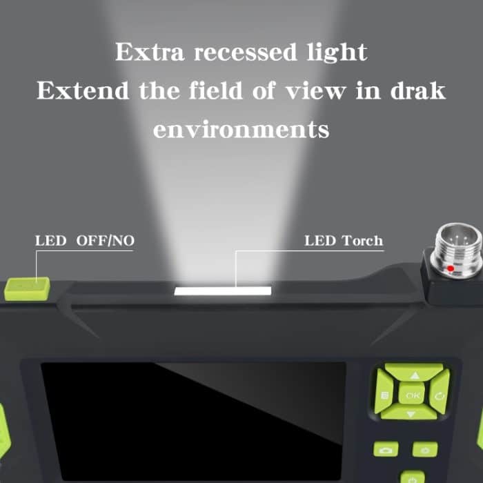 P30 5,5 mm IP67 wasserdichtes 4,3 Zoll HD tragbares Endoskop Hartkabel Industrieendoskop, Kabellänge: 10 m, 10m, 10m (Blue) – Bild 4