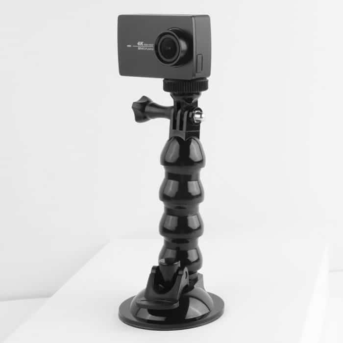 Saugnapfbacken Flex-Klemmhalterung für GoPro Hero11 Black / HERO10 Black /9 Black / HERO8 Black /7/6/5/5 Session /4 Session /4/3+ /3/2/1, DJI Osmo Action, Xiaoyi und andereActionkameras, Jaws Flex Clamp – Bild 2