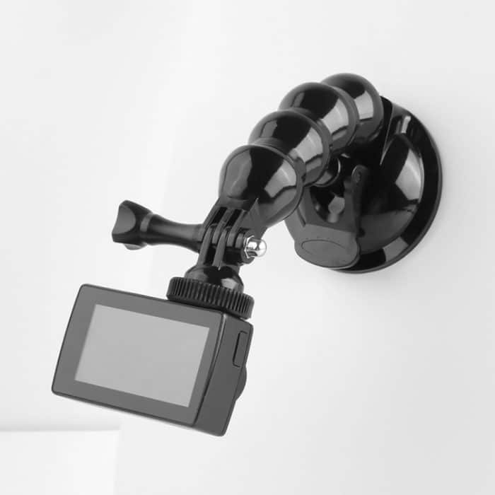 Saugnapfbacken Flex-Klemmhalterung für GoPro Hero11 Black / HERO10 Black /9 Black / HERO8 Black /7/6/5/5 Session /4 Session /4/3+ /3/2/1, DJI Osmo Action, Xiaoyi und andereActionkameras, Jaws Flex Clamp – Bild 4