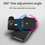 RUIGPRO 360-Grad-Drehung Rucksack Rec-Mounts Clip-Klemmhalterung mit Schraube für GoPro, Insta360, DJI und andere Action-Kameras (schwarz) – Bild 4
