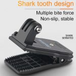 RUIGPRO 360-Grad-Drehung Rucksack Rec-Mounts Clip-Klemmhalterung mit Schraube für GoPro, Insta360, DJI und andere Action-Kameras (schwarz) – Bild 5