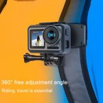 RUIGPRO 360-Grad-Drehung Rucksack Rec-Mounts Clip-Klemmhalterung mit Schraube für GoPro, Insta360, DJI und andere Action-Kameras (schwarz) – Bild 8