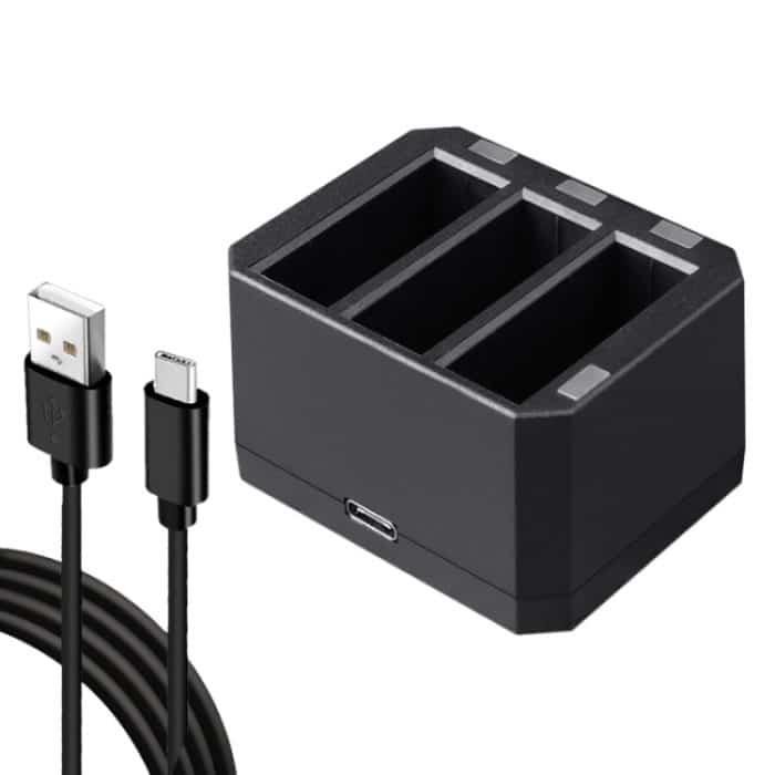 DOP0094B.jpg USB-Ladegerät für drei Akkus mit LED-Anzeige für DJI OSMO Action, Charger – Bild 1
