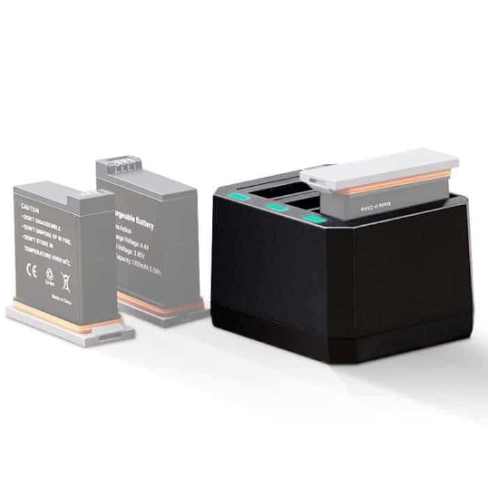 USB-Ladegerät für drei Akkus mit LED-Anzeige für DJI OSMO Action, Charger – Bild 2