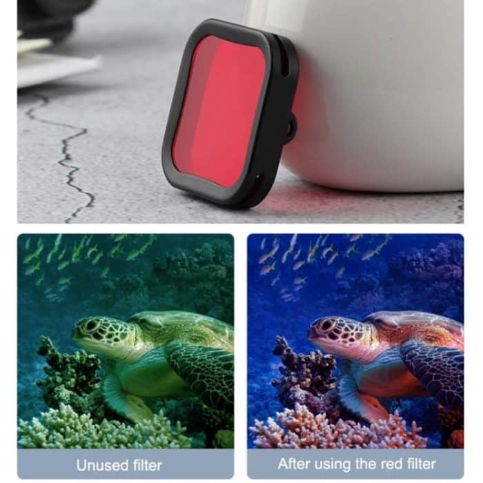 Gehäuse-Tauchfarblinsenfilter für DJI Osmo Action 1, Red, Purple, Pink – Bild 3