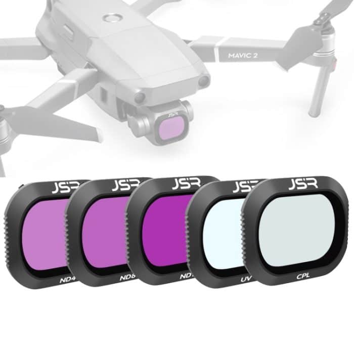 JSR Drone 5 in 1 UV + CPL + ND4 + ND8 + ND16 Objektivfilter für DJI MAVIC 2 Pro – Bild 1