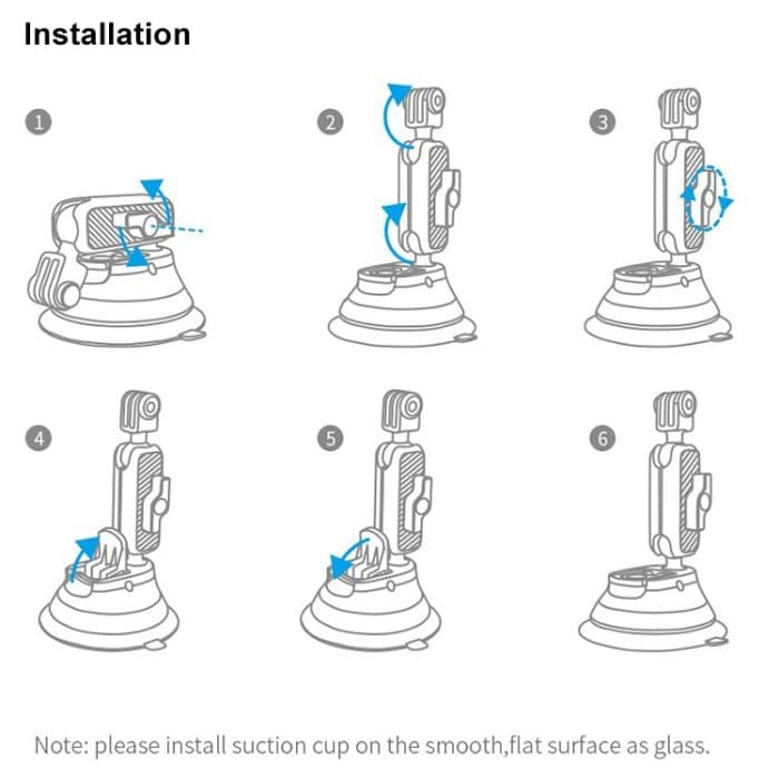 PGYTECH P-GM-132 Action-Kamera-Saugnapf-Handyhalter für DJI Osmo Action und GoPro 8/7, P-GM-132 – Bild 3
