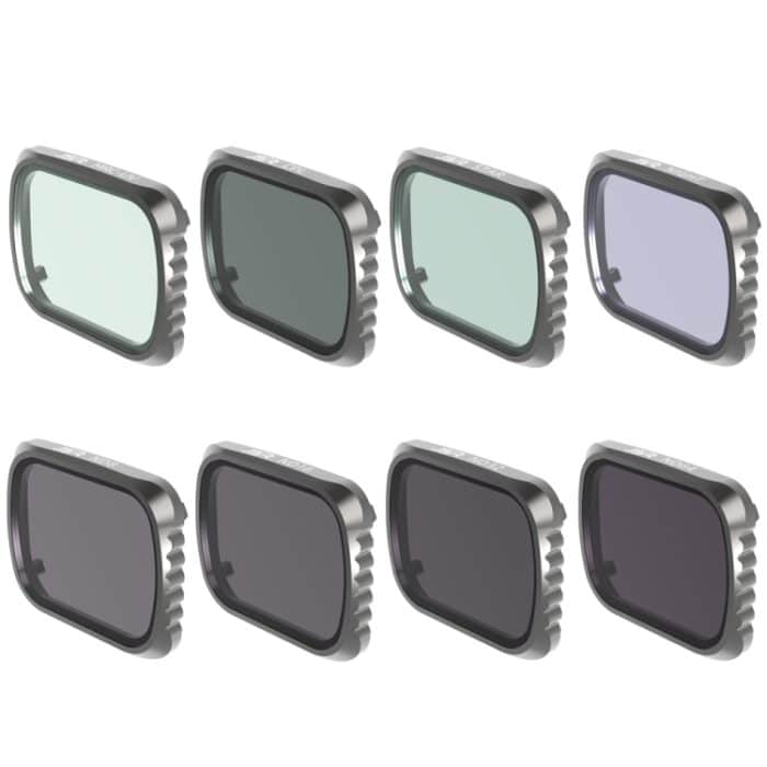 JSR KS 8 in 1 UV + CPL + ND8 + ND16 + ND32 + ND64 + Stern + Nachtlinsenfilter für DJI AIR 2S, Aluminiumrahmen – Bild 2