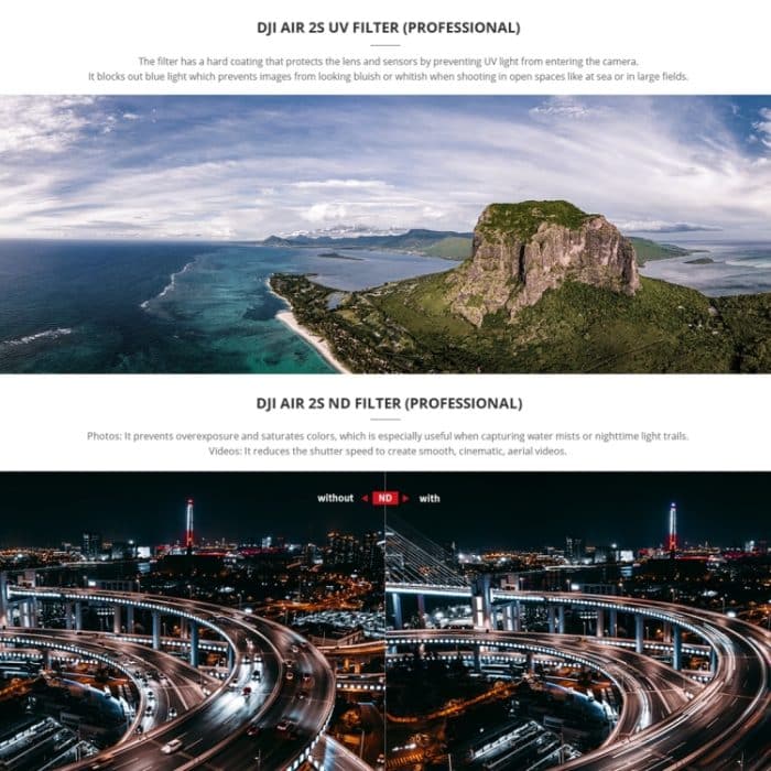 PggyTech P-16B-064 Variable VND (2-5 STOP) Objektivfilter für DJI AIR 2S – Bild 4