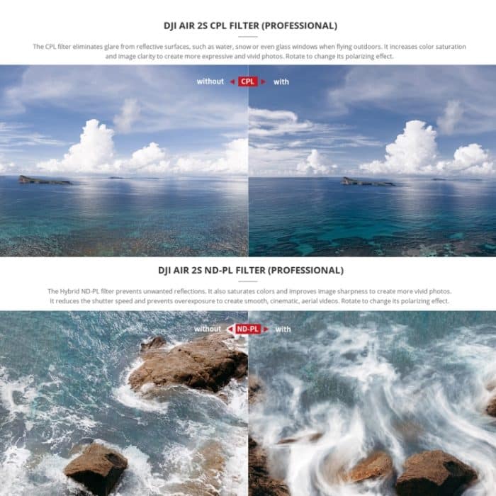 PggyTech P-16B-064 Variable VND (2-5 STOP) Objektivfilter für DJI AIR 2S – Bild 5