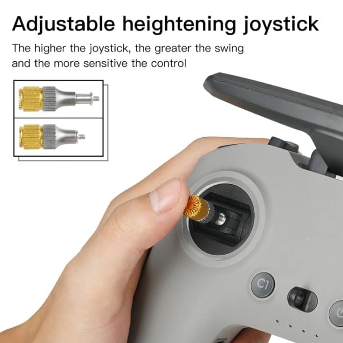 RCStQ Zweifarbiger einziehbarer Thumb-Rocker-Joystick für DJI FPV Combo DRONE-Fernbedienung – Bild 5