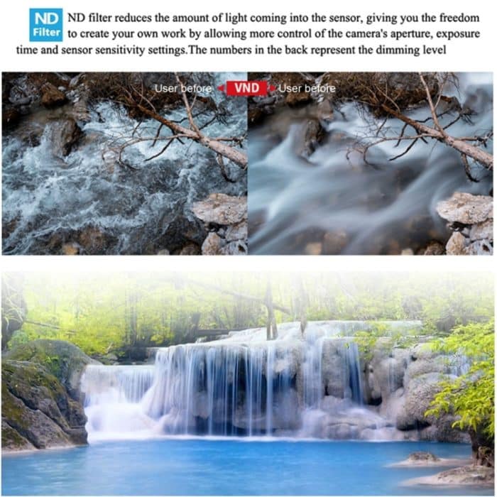 JSR DRONE Variable VND 2-5 STOP + VND 6-9 Stopp Objektivfilter für DJI MAVIC 3 – Bild 4