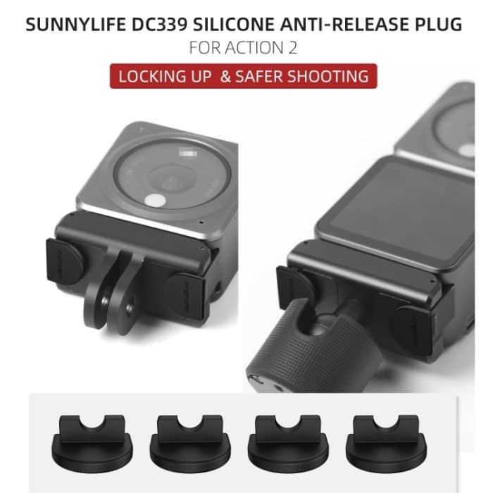 Sunnylife DC339 4 Stück Silikon-Anti-Release-Stecker für DJI Action 2 – Bild 3