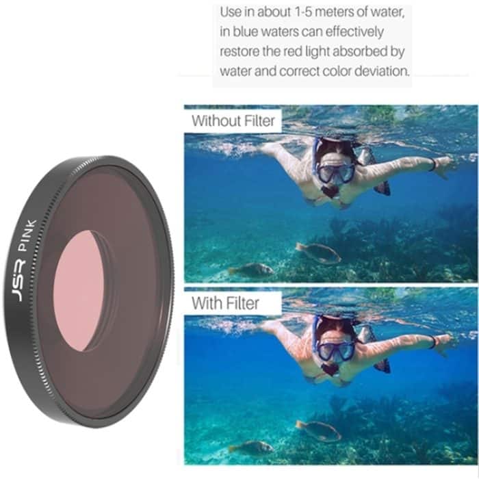 JSR Diving Farblinsenfilter für DJI Osmo Action 3, Diving Pink Filter, Diving Purple Filter, Diving Red Filter – Bild 5