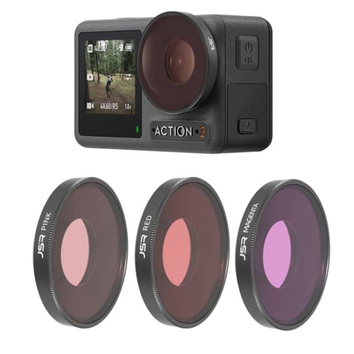 JSR Tauchen Rot / Pink / Lila Farblinsenfilter für DJI Osmo Action 3 – Bild 1