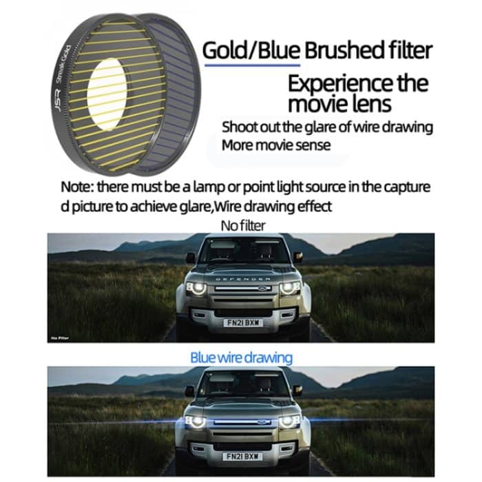 JSR 8 in 1 Streak Blue CPL ND8 ND16 ND32 ND64 STAR NIGHT Objektivfilter für DJI Osmo Action 3 – Bild 5