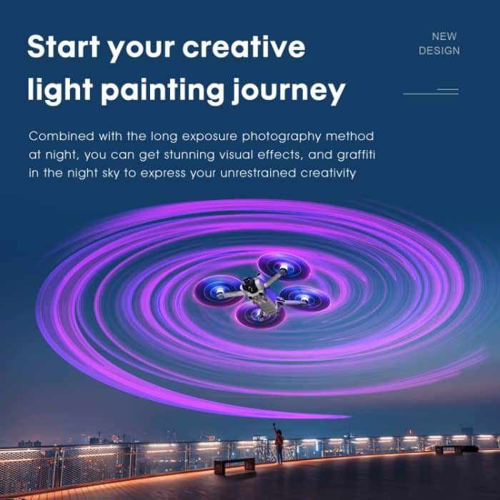 Für DJI Mavic Mini 3 Pro STARTRC 2 Paar farbige LED-Blitzlampen, geräuscharme Propeller, For DJI Mavic Mini 3 Pro – Bild 6