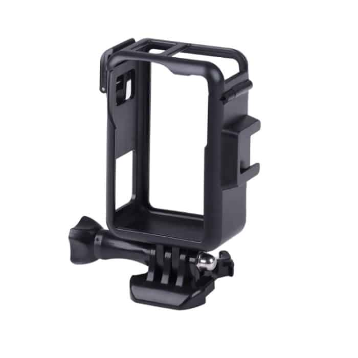 Für DJI Osmo Action 3 Vertikaler Kunststoff-Schutzrahmenkäfig mit Kaltschuhen, Plastic (Black) – Bild 1