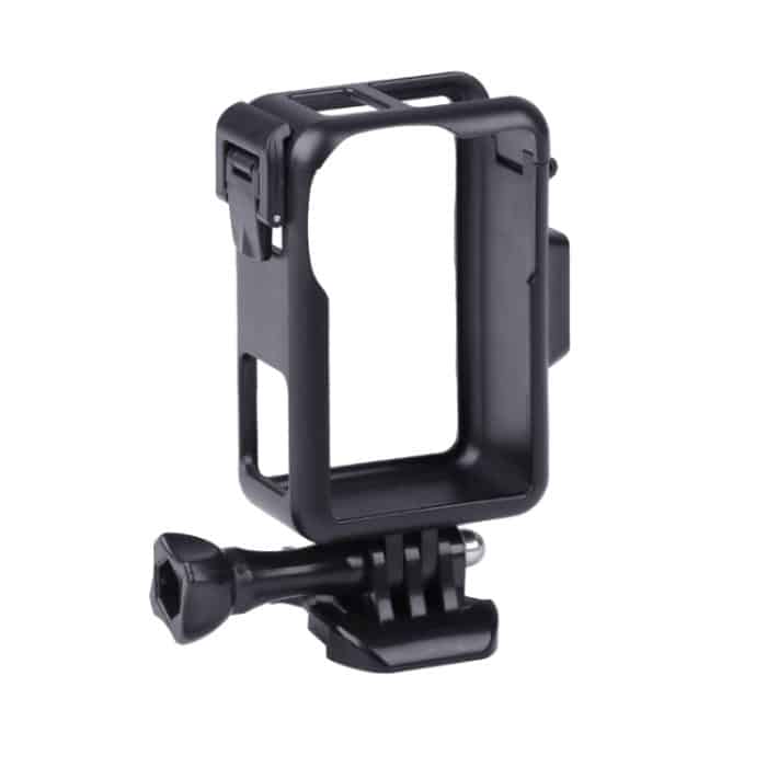 Für DJI Osmo Action 3 Vertikaler Kunststoff-Schutzrahmenkäfig mit Kaltschuhen, Plastic (Black) – Bild 2