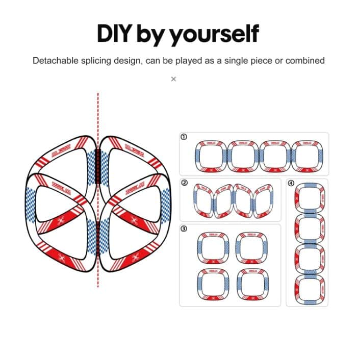 Für DJI FPV STARTRC 5-in-1-Drohnen-Hindernisvermeidungs-Trainingsstrecke Wettkampfübungs-Hindernistor Quadratische Portaltür – Bild 4