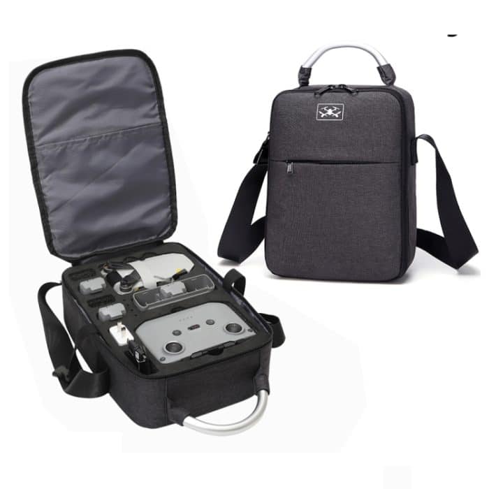 Für DJI Mini 2 SE, stoßfeste Tragetasche mit einer Schulter, Größe: 30 x 22 x 8,5 cm, Black – Bild 1