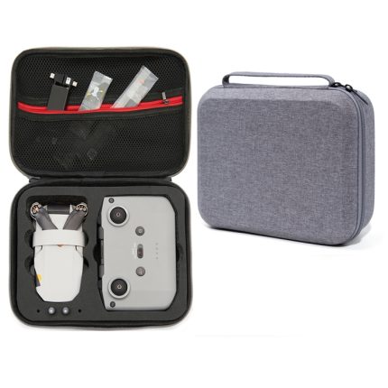 Für DJI Mini 2 SE, graue stoßfeste Tragetasche für Drohnen, Größe: 24 x 19 x 9 cm, 24 x 19 x 9cm