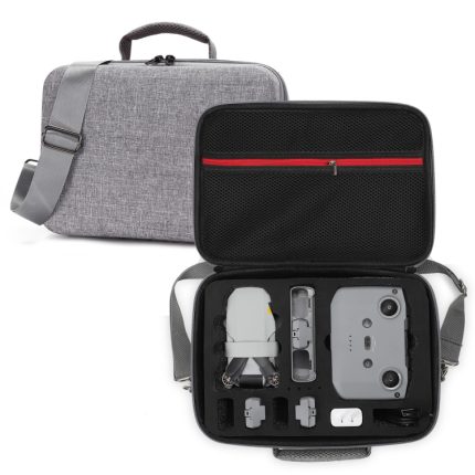 Für DJI Mini 2 SE, graue, stoßfeste Hartschalen-Umhängetasche, Größe: 29 x 19,5 x 12,5 cm, 29 x 19.5 x 12.5cm