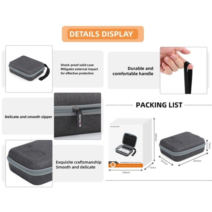 Für Insta360 Flow Gimbal Sunnylife Tragbare Aufbewahrungstasche, For Insta360 Flow Gimbal – Bild 9