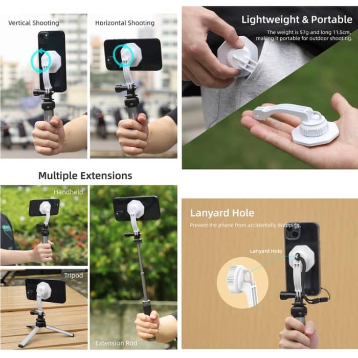 Für DJI OM6 / 5/4/4 SE Sunnylife ZJ561 Magsafe Adapter Telefonhalter, For DJI OM6 / 5 / 4 / 4 SE Magnetic Adapter – Bild 5