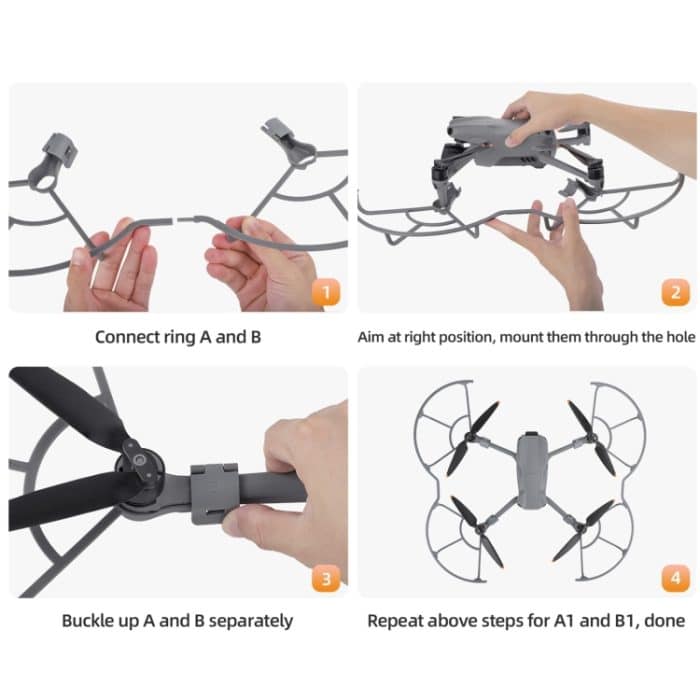 Für DJI Air 3 Sunnylfe Drone Propeller Schutzschutz Antikollisionsring, For DJI Air 3 – Bild 6