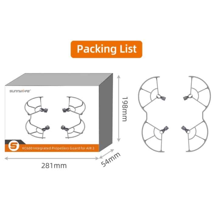 Für DJI Air 3 Sunnylfe Drone Propeller Schutzschutz Antikollisionsring, For DJI Air 3 – Bild 7