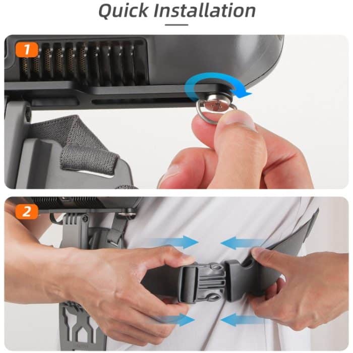 Für DJI RC Plus Sunnylife Fernbedienung Taille Unterstützung Halterung Brustgurt, For DJI RC Plus – Bild 6