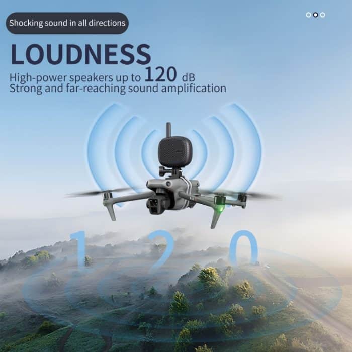 STARTRC Drohnen-Megaphon, kabelloser tragbarer Lautsprecher, 3 km Steuerung für DJI Mavic/Air/Mini-Serie, 3KM Control – Bild 4