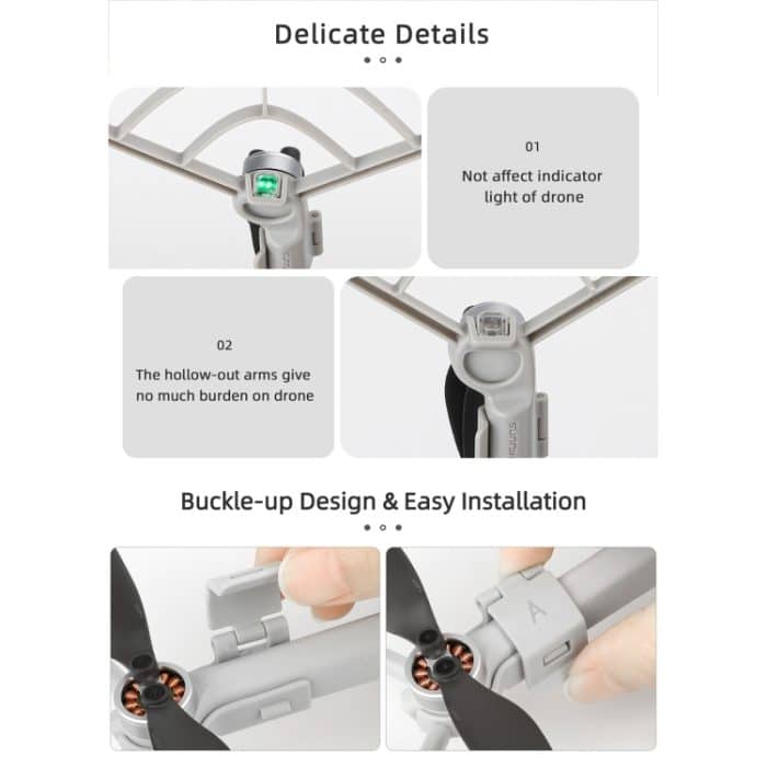Für DJI Mini 4 Pro Sunnylife N4P-KC712 Drone Propeller Schutz Schutz Anti-kollision Ring, For DJI Mini 4 Pro – Bild 7