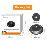 Sunnylife Universal-Magnetfuß aus Metall, 1/4-Zoll-Adapter, drehbarer Ständer aus Aluminiumlegierung, DZ753 – Bild 10