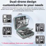 Für DJI Air 3 / Air 3S / Mini 4 Pro STARTRC Dual-Drone Schulter Aufbewahrungstasche PU Handtasche, For DJI Air 3 / Air 3S / Mini 4 Pro – Bild 6