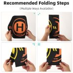 Sunnylife Drohnen-Landeplatz, 35 cm, schnell zusammenklappbar, doppelseitig, wasserdicht, aus Leder, für DJI Neo/Avata 2/Mini 4 Pro, TJP12 – Bild 4