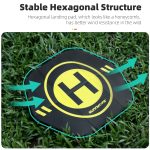 Sunnylife Drohnen-Landeplatz, 35 cm, schnell zusammenklappbar, doppelseitig, wasserdicht, aus Leder, für DJI Neo/Avata 2/Mini 4 Pro, TJP12 – Bild 9