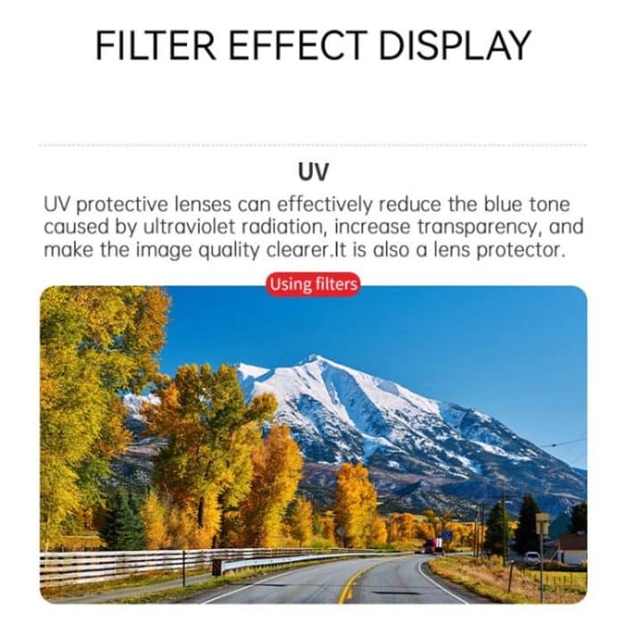 Für DJI Air 3S STARTRC 6 in 1 ND8 ND16 ND32 ND64 UV CPL Objektivfilter – Bild 6