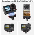 Für DJI Osmo Action 5 Pro/4/3 Sunnylife Faltbare magnetische Schnellwechselhalterung Action-Kamera Selfie-Stick Stativadapter Cam Stand, AD887 – Bild 3