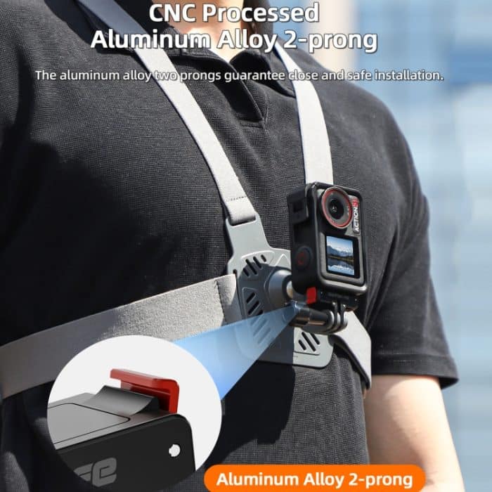 Für DJI Osmo Action 5 Pro/4/3 Sunnylife Faltbare magnetische Schnellwechselhalterung Action-Kamera Selfie-Stick Stativadapter Cam Stand, AD887 – Bild 6
