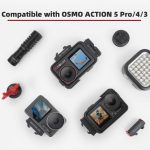 Für DJI Osmo Action 5 Pro / 4 / 3 Sunnylife Magnetischer Quick-Release-Kaltschuhadapter Action-Kamera Fülllicht-Mikrofonadapter, AD938 – Bild 4