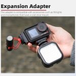 Für DJI Osmo Action 5 Pro / 4 / 3 Sunnylife Magnetischer Quick-Release-Kaltschuhadapter Action-Kamera Fülllicht-Mikrofonadapter, AD938 – Bild 5