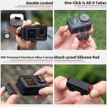 Für DJI Osmo Action 5 Pro/4/3 Sunnylife Faltbare magnetische Schnellwechselhalterung + magnetischer Kaltschuhadapter, AD938+AD887 – Bild 6