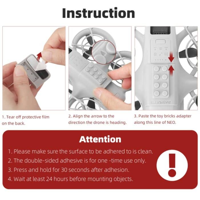 Für DJI Neo Sunnylife Bausteine ​​Adapter Lustige Bausteine ​​Spielzeug Erweiterung Zubehör – Bild 11
