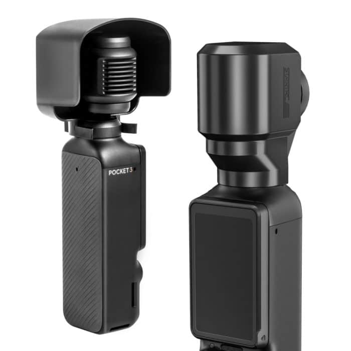 Für DJI OSMO Pocket 3 STARTRC 2 in 1 Gimbal Kamera Objektivabdeckung Sonnenschutz, 2 in 1 Lens Cover Hood – Bild 1