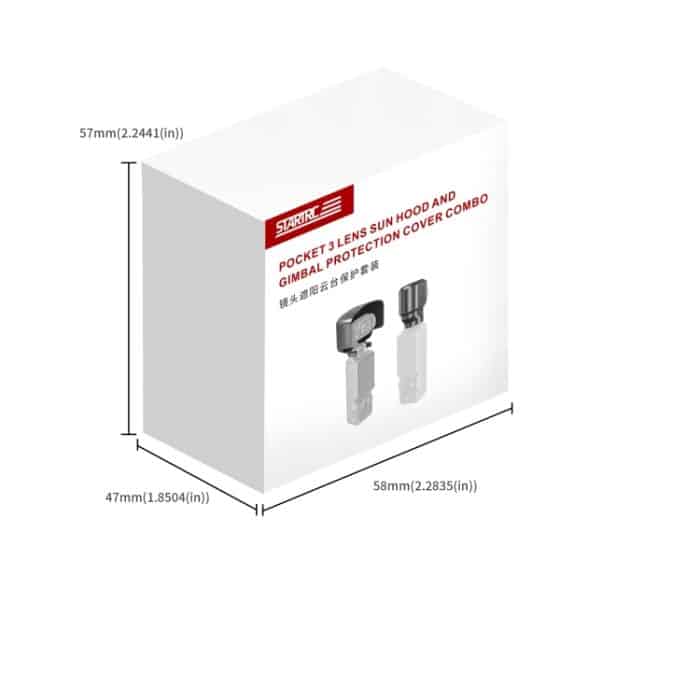 Für DJI OSMO Pocket 3 STARTRC 2 in 1 Gimbal Kamera Objektivabdeckung Sonnenschutz, 2 in 1 Lens Cover Hood – Bild 8