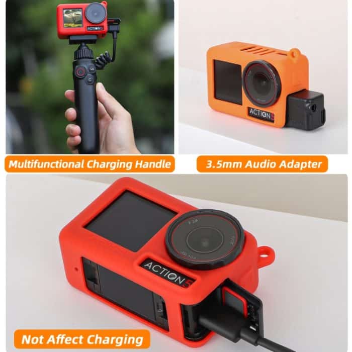 Für DJI Osmo Action 5 Pro/4/3, 2 Stück Sunnylife-Objektivdeckel aus Silikon – Bild 9